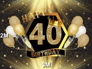 40TH Backdrop Hire 40TH Backdrop Hire