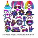 UV party photobooth props UV party photobooth props