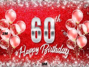 Happy 60th backdrop hire Happy 60th backdrop hire